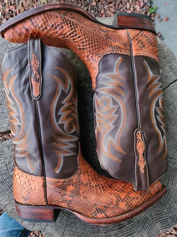 Tony Mora python boots mt 43.Als nieuw.Cowboy western laars, Kleding | Heren, Schoenen, Zo goed als nieuw, Boots, Bruin, Ophalen of Verzenden