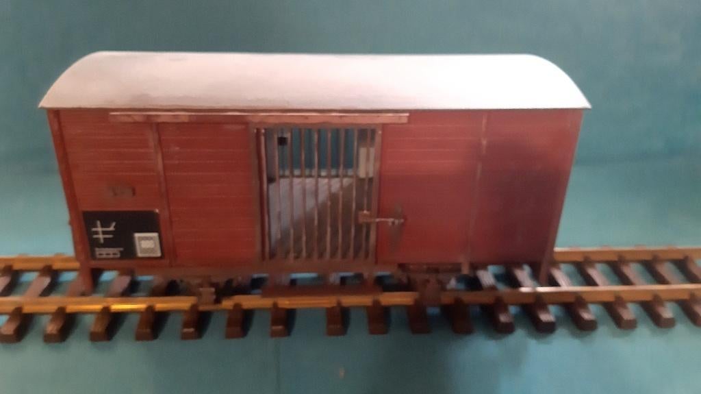 LGB 46353 Gesloten goederenwagon, Hobby en Vrije tijd, Modeltreinen | Overige schalen, Gebruikt, Wagon, Gelijkstroom, LGB, Ophalen of Verzenden