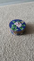 Vintage Oosterse Cloisonné Emaille Messing Sieraden Pillen D, Ophalen of Verzenden