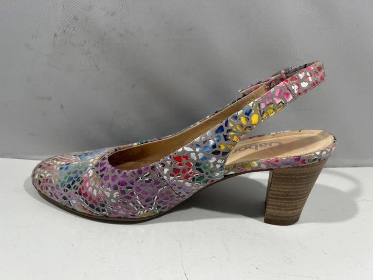 Gabor, maat 40 g, slingbacks met mozaïek design., Kleding | Dames, Schoenen, Nieuw, Schoenen met lage hakken, Verzenden