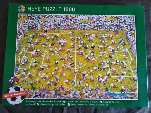 Heye puzzel - Crazy Football / voetbal (1000 stukjes), Hobby en Vrije tijd, Denksport en Puzzels, Zo goed als nieuw, Legpuzzel