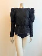 H&M zwarte pofblouse L, Ophalen of Verzenden, Zo goed als nieuw, Zwart, Zonder mouw