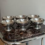 Vintage inox rvs dessert coupes uit frankrijk, Ophalen of Verzenden, Overige materialen, Overige stijlen, Glas of Glazen