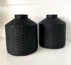 Light & living Zwarte decoratieve vazen set, Huis en Inrichting, Kunststof, Zwart, Ophalen of Verzenden, Zo goed als nieuw