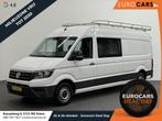 Volkswagen Crafter 35 2.0 TDI L4H3 Dubbele Cabine Automaat N, Auto's, Bestelauto's, Stof, Gebruikt, Zwart, 4 cilinders