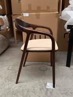 6x walnoot design japandi chair - neva, Huis en Inrichting, Stoelen, Ophalen of Verzenden, Zo goed als nieuw, Bruin, Vijf, Zes of meer stoelen