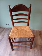 Houten stoel met rieten zitting, Huis en Inrichting, Stoelen, Ophalen of Verzenden