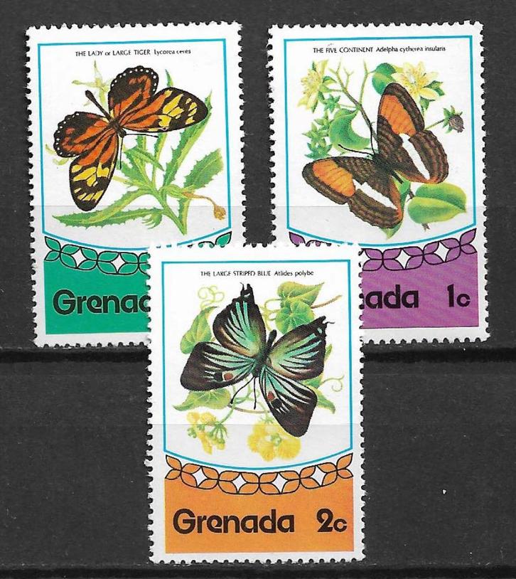 Grenada 1975 Vlinder insect postfris, Postzegels en Munten, Postzegels | Amerika, Postfris, Noord-Amerika, Verzenden