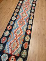 Handgeweven oosterse wollen kelim loper 392x82, Info@SlatsAntiek.nl, Perzisch, Vof Slats Antiek, Crème