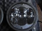 Oldtimer 2 ledlampen 140 watt en met ledring diameter 23 cm, Verzenden, Gebruikt