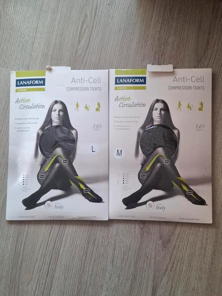 Lanaform Anti-Cell Compressie Panty's Maat M & L, Kleding | Dames, Leggings, Maillots en Panty's, Nieuw, Panty, Maat 40/42 (M)