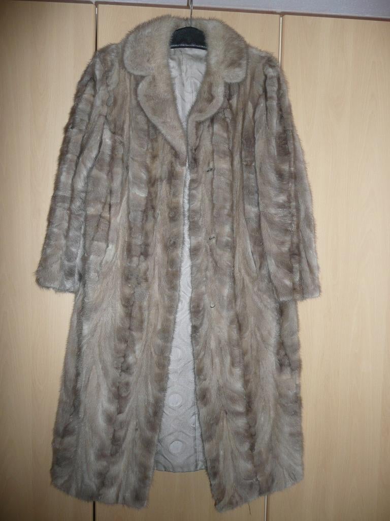 Bontjas van echte Nerts, Dames, Ophalen of Verzenden, Gedragen, Maat 42/44 (L), Overige kleuren