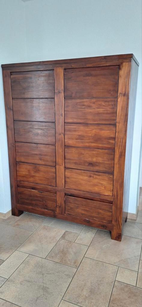Houten Huiskamerkast met Deuren en Lades, Huis en Inrichting, Kasten | Kledingkasten, Zo goed als nieuw, 150 tot 200 cm, 100 tot 150 cm