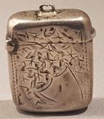 Antiek Zilveren Vesta Luciferdoosje, Ophalen of Verzenden, Zilver