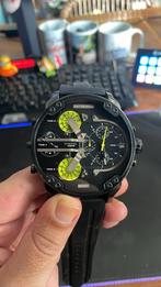 Horloge Diesel, Sieraden, Tassen en Uiterlijk, Horloges | Heren, Leer, Staal, Zo goed als nieuw, Ophalen