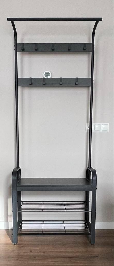 Kapstok met schoenenrek en zitbank, Huis en Inrichting, Woonaccessoires | Kapstokken, Zo goed als nieuw, Staande kapstok, 150 tot 200 cm