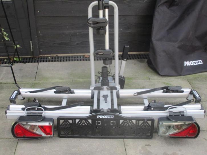 fietsendrager voor 2 elektrische fietsen Pro user diamant, Auto diversen, Fietsendragers, Gebruikt, Trekhaakdrager, 2 fietsen