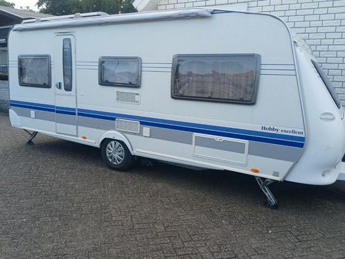 Hobby 540 UL 2007 met Airco, fietsendrager, mover en tent, Caravans en Kamperen, Caravans, Particulier, tot en met 4, 1250 - 1500 kg