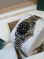 Rolex datejust 31mm yellow gold/steel black diamond dial’s, Sieraden, Tassen en Uiterlijk, Horloges | Heren, Rolex, Polshorloge