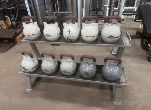 Competitie Kettlebells 8kg t/m 24kg + Opbergrek, Sport en Fitness, Fitnessmaterialen, Gebruikt, Kettlebell, Ophalen
