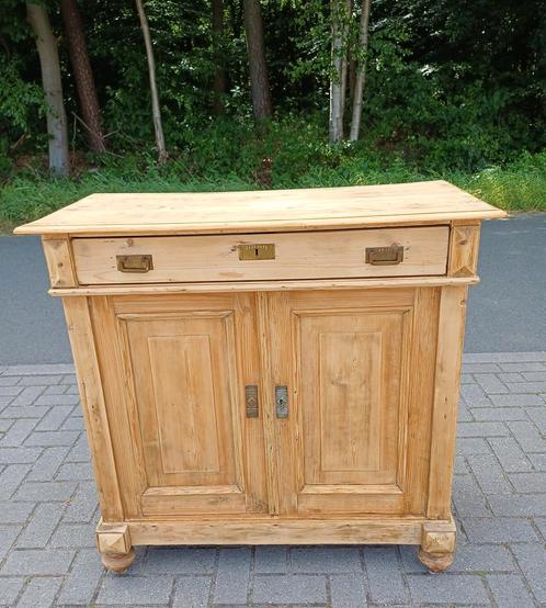 Oud grenen dressoir, commode, oud grenen, stoere commode, Antiek en Kunst, Curiosa en Brocante, Ophalen