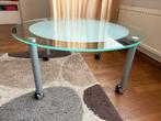 Glazen salontafel, Ophalen, Gebruikt, Rond, 75 cm of meer