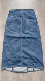 Vintage Levis Engineered Twisted denim skirt XS, Blauw, Ophalen of Verzenden, Maat 34 (XS) of kleiner, Levi’s