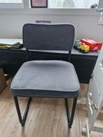 8 Grijze Rib Eetkamerstoelen - Zo Goed Als Nieuw!, Huis en Inrichting, Stoelen, Ophalen, Buisframe stoel, Zo goed als nieuw, Metaal