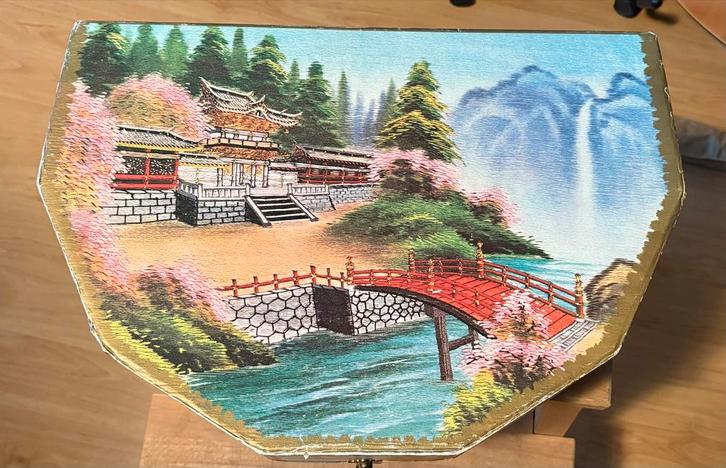 Chinees porseleinen theeservies in originele doos, Huis en Inrichting, Keuken | Servies, Gebruikt, Compleet servies, Overige stijlen