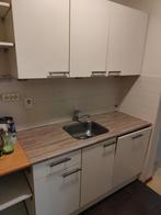 Keuken blok met vaatwasser en waterkraan, Huis en Inrichting, Keuken | Complete keukens, Ophalen, Gebruikt, Wit, Enkelwandige keuken