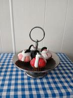 Etagere 1 laags, met 4 bonbons €5,95 erg mooi, Huis en Inrichting, Ophalen of Verzenden, Zo goed als nieuw, Glas, Overige stijlen