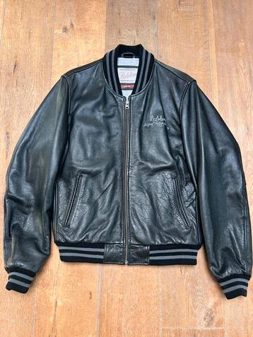 Redskins Unisex Leren Varsity Collegejack Zwart XL beschikbaar voor biedingen