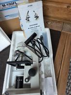 Optika M-100FL Monoculaire Microscoop, Audio, Tv en Foto, Optische apparatuur | Microscopen, Ophalen, Zo goed als nieuw, 400x tot 1000x