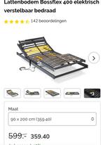 2x Bossflex 400 Elektrisch Verstelbare Lattenbodems – zgan!, Ophalen of Verzenden, Zo goed als nieuw, Eenpersoons, 90 cm
