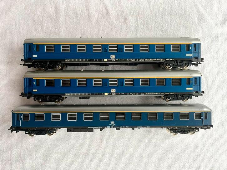 3x Jouef DB 1e klas rijtuigen, Hobby en Vrije tijd, Modeltreinen | H0, Gebruikt, Wagon, Gelijkstroom, Jouef, Ophalen of Verzenden