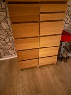 Ikea Malm ladekasten eiken look, Ophalen, Minder dan 50 cm, Gebruikt, Eikenhout
