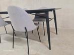 Leuke set tafel met 4 stoelen, Vintage retro landelijk, Xx, Xx, Teakhout
