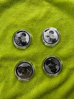 4x Australian Koala 1 Dollar 1 Oz. 2014, Ophalen of Verzenden, Zilver