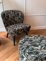 Fauteuil Sara & poef (WOOOD ), Minder dan 75 cm, Nieuw, Ophalen of Verzenden, Botanical