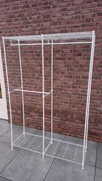 Kledingrek Garderoberek Schoenenrek Wit /Stalen 120x40x180, Wandkapstok, Nieuw, Ophalen of Verzenden, Minder dan 100 cm