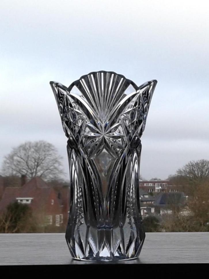 Vaas Kristal Bohemia, Antiek en Kunst, Antiek | Glas en Kristal, Ophalen of Verzenden