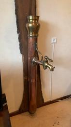 Brocante koperen pomp met kraan koper messing, Antiek en Kunst, Ophalen