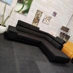 *NIEUW | Showroommodel | Hoekbank | Zwart | Stof | Bank, 250 tot 300 cm, Hoekbank, Nieuw, Modern design zwart stof hoekbank bank bankstel sofa