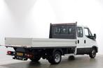 Iveco Daily 35C14 136pk E6 Open Laadbak D.C. Trekhaak 3500kg, Gebruikt, Euro 6, Iveco, 7 stoelen