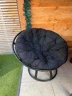 Zwarte Papasan Stoelen, Huis en Inrichting, Fauteuils, Minder dan 75 cm, Ophalen of Verzenden, Zo goed als nieuw, Metaal