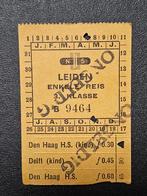 Oude NS Treinkaartje Leiden, Ophalen of Verzenden, Gebruikt