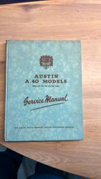 Austin A 40 models service manual origineel 1952, Ophalen of Verzenden