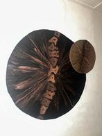 Grote muur wand decoratie croco bronze hout uniek sculptuur, Huis en Inrichting, Woonaccessoires | Wanddecoraties, Ophalen, Nieuw