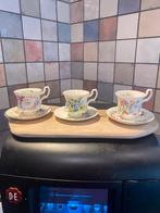 3 Royal Albert Bone China kop en schotel,Summertime, Ophalen of Verzenden