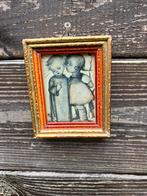 Hummel Prentje Ingelijst - Vintage jaren ‘50 prent, Antiek en Kunst, Kunst | Tekeningen en Foto's, Ophalen of Verzenden